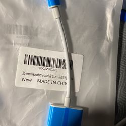 3.5 mm Headphone Jack & Charger Cable for iPhone Adapter, 2 in 1