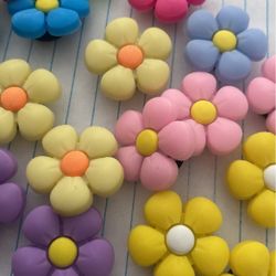 Pastel Flower Croc Charms