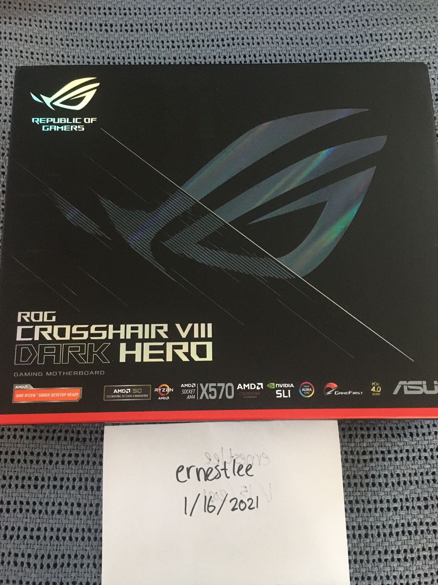 Asus Rog Crosshair VIII Dark Hero x570 Motherboard