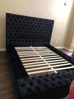 Furniture storage bed queen, size
