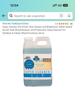 Super Cleaner, Pre Finish Teak Cleaner