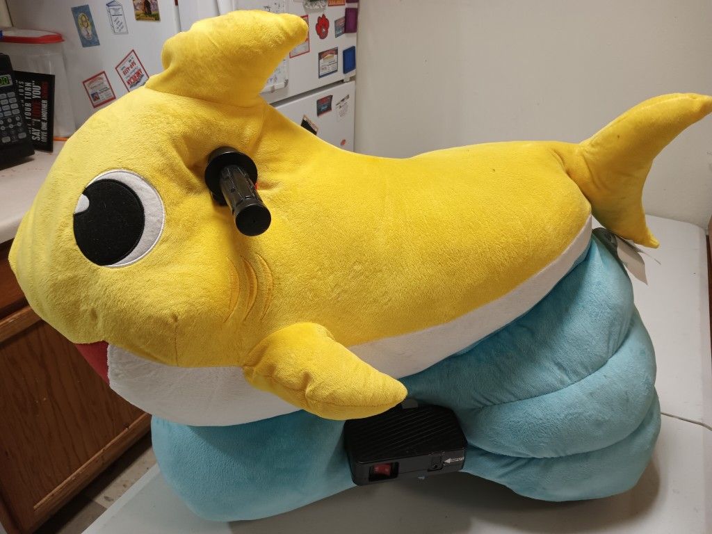 Baby Shark 6 Volt Plush Ride On
