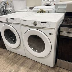 Samsung washer and dryer set electric with warranty