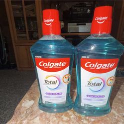 Colgate Total Gum Health Mouthwash Alcohol Free Mint Flavor Jumbo 33.8 fl oz