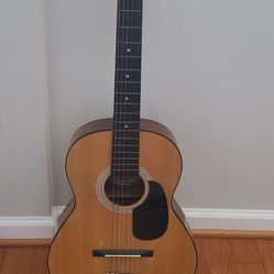 Hondo H-010S-N 1980s Vintage Acoustic Guitar