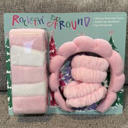 Brand New Glam Gift Set Headband,  Makeup Removing Towels 