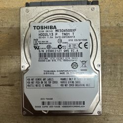 Toshiba 500GB Internal HDD Hard Drive 2.5”