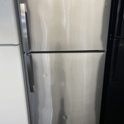 Ge Stainless Steel 22 Cubic Top And Bottom Refrigerator
