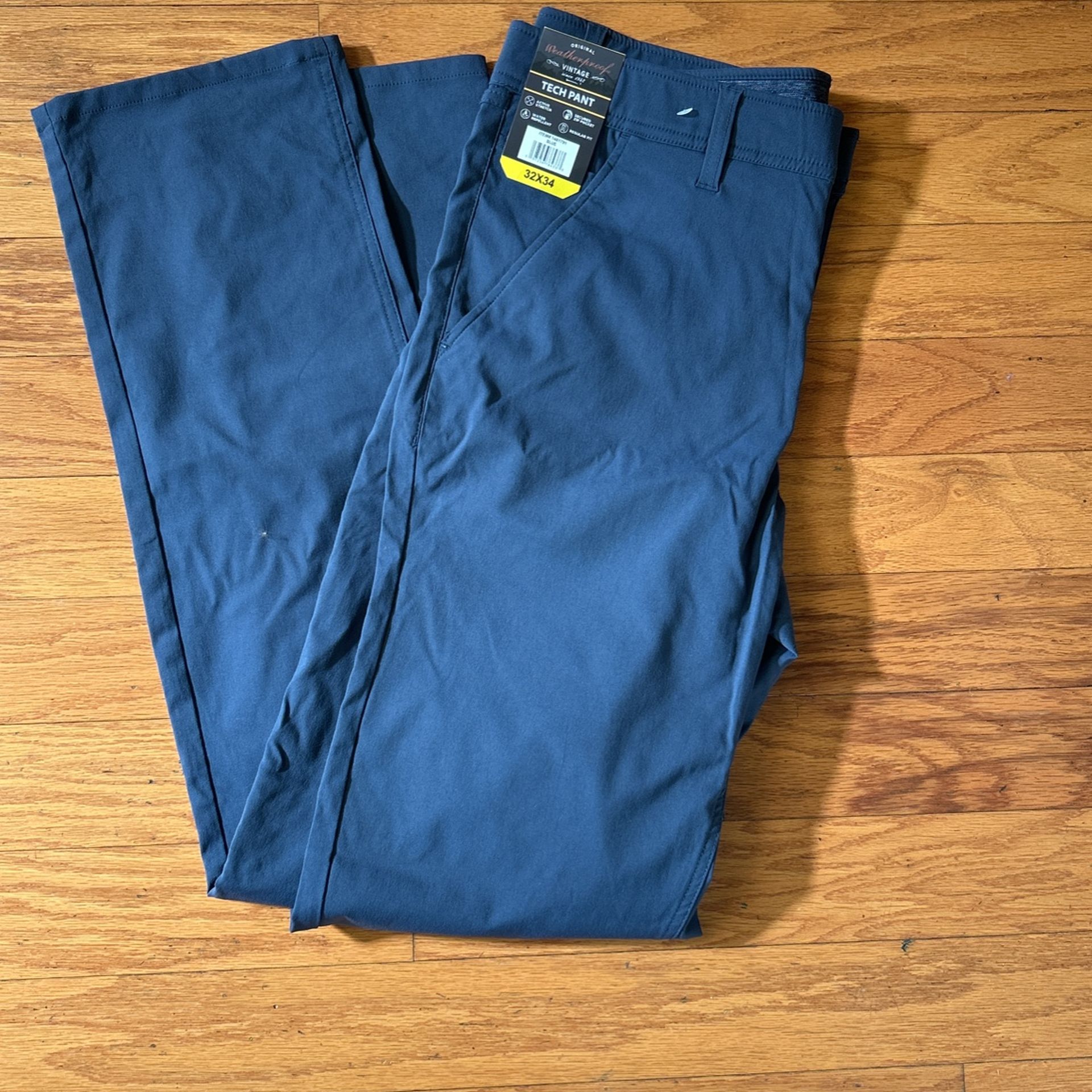 NWT Weatherproof vintage men’s performance tech pants size 32x32