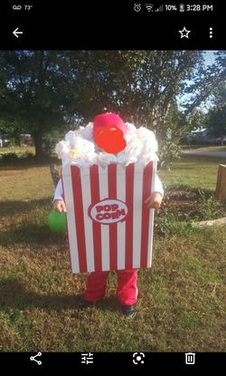 Homemade Popcorn Halloween Costume