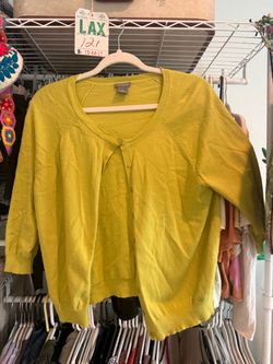 Chartreuse cardigan