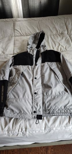 American Eagle Black And Silver Mens Small Ski Jacket In Great Condition