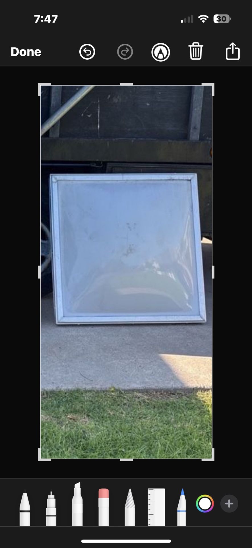 3x3 Acrylic Double Dome White Skylight