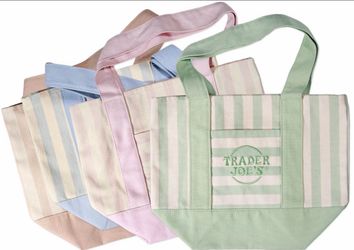 Trader Joe’s  mini stripped canvas tote set