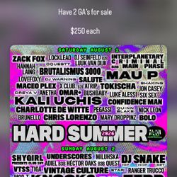 HARD SUMMER 2026 GA WRISTBANDS
