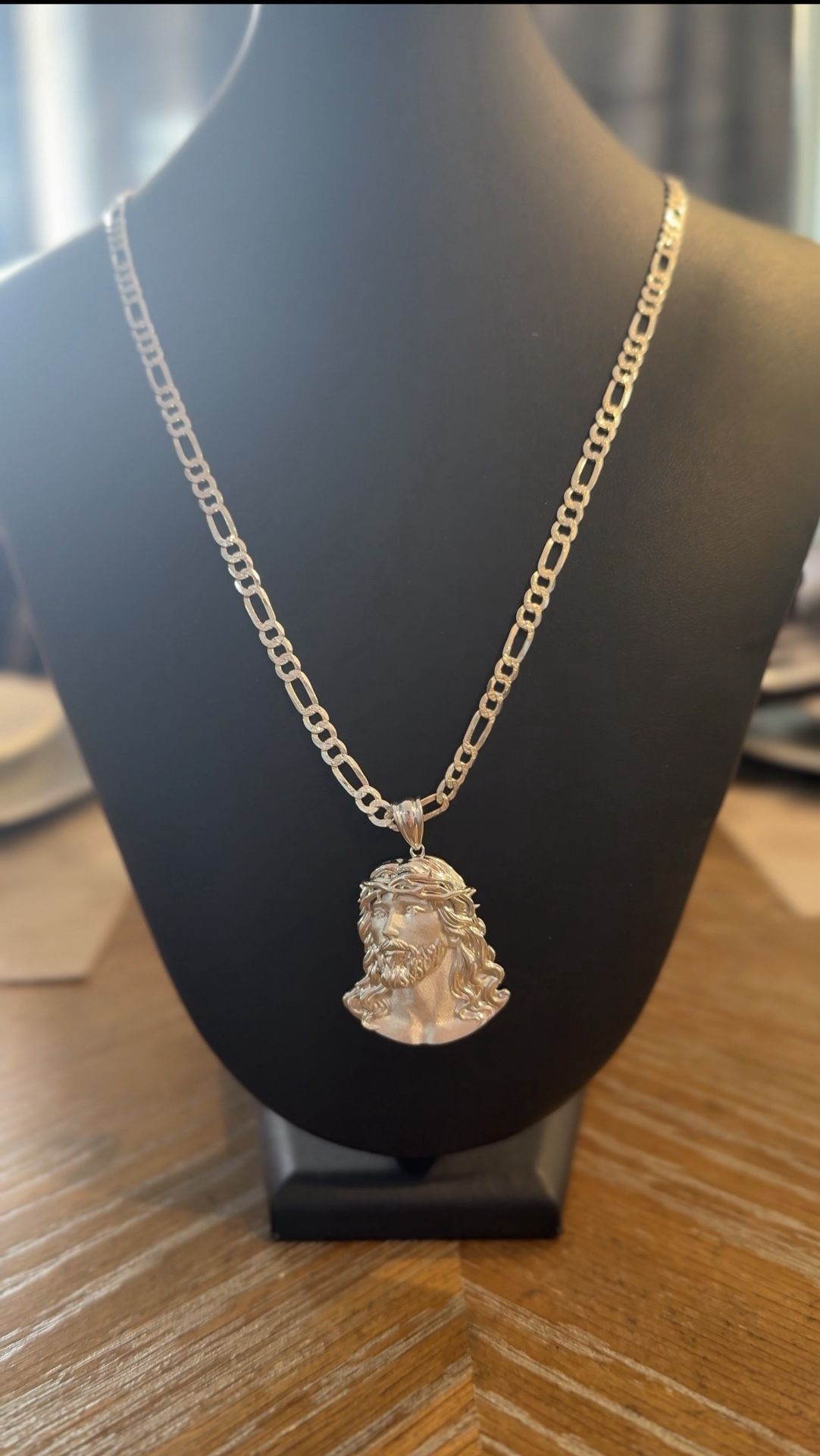Sterling Silver Jesus Christ Face Set💎