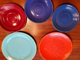 Vintage Bauer Pottery Plates and Saucers
