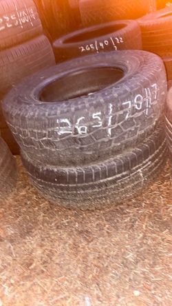 Two tires 265/70/17 70% tread
