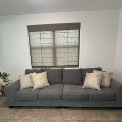 Large Sofa/Couch -2 Piece Straight Sectional -4 Seats