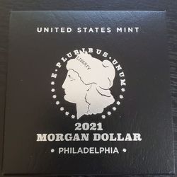 2021 Silver Morgan Dollar Philadelphia 99% Silver