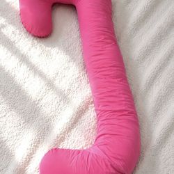 Pink Pregnancy Pillow – Full Body Support, Good Condition