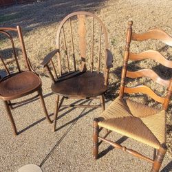 beautiful antique wooden chairs