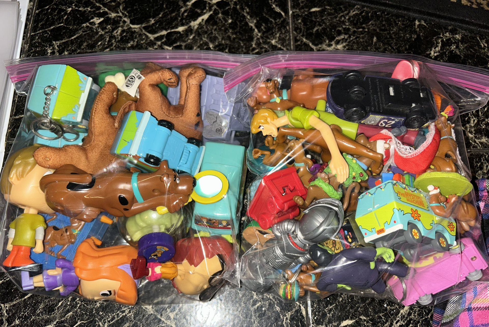 Two Large Bags Full Of Nothing But Scooby Doo Stuff
