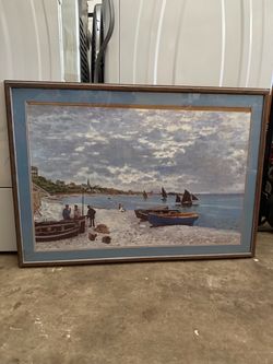 Framed Coastal Scene Art Print