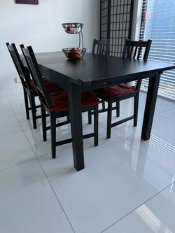 Dinning set Ikea table with 4 chairs