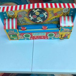 Old Wind-Up Toy Carnival Shooting Gallery