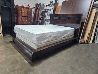 Queen bed and mattress