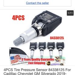 4PCS New Tire Pressure Sensor For 2019-2020 Cadillac, Chevrolet, Gm, Silverado Tahoe