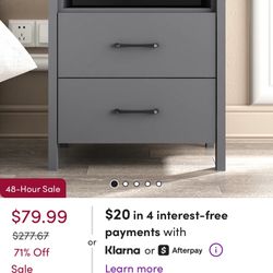 Allysyn 22.7" 2 Drawer Nightstand