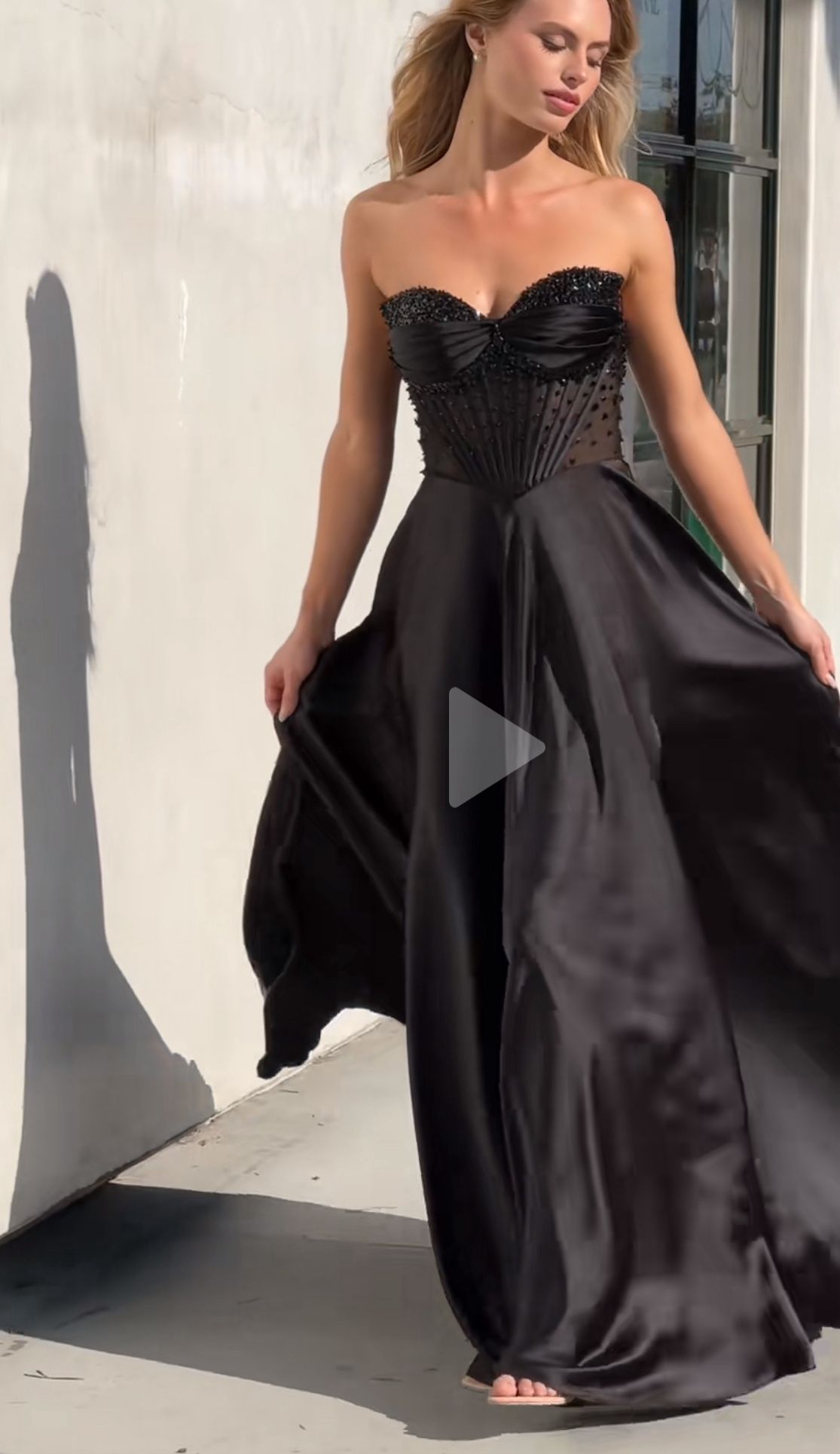 Black Corset Gown