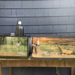 2 Reptile Enclosures (all Accessories Included )