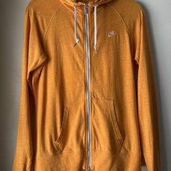 Orange Nike Zip Up