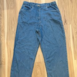 Pendleton High Waisted Light Denim Mom Jeans Size 14