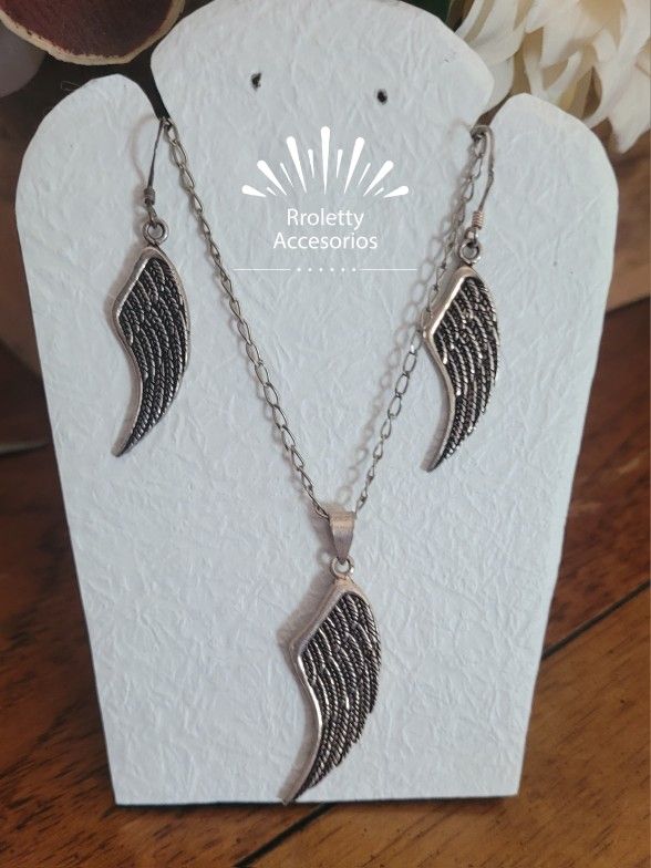 Sterling Silver 925 Necklace And Earrings