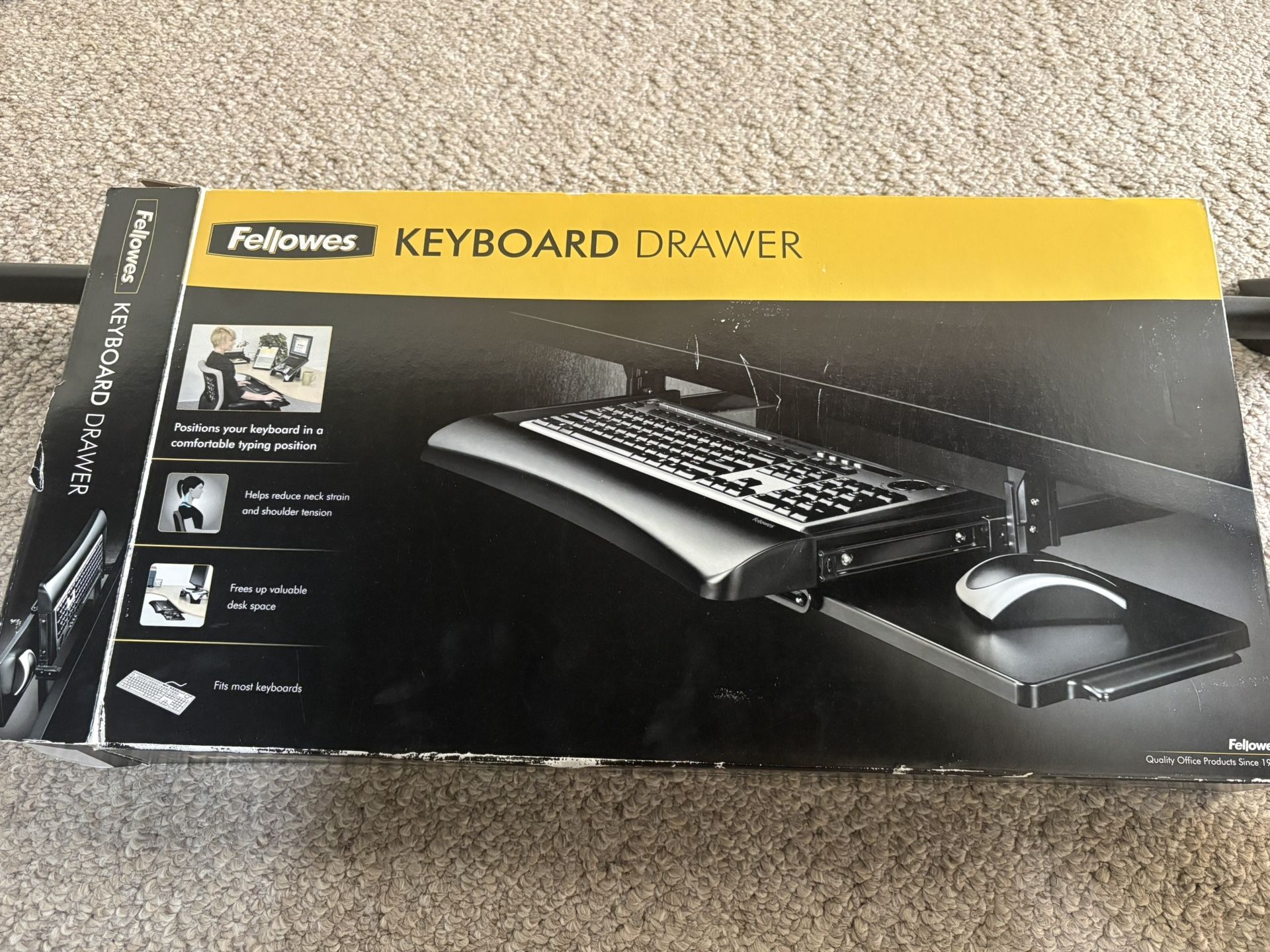 Black Keyboard Drawer