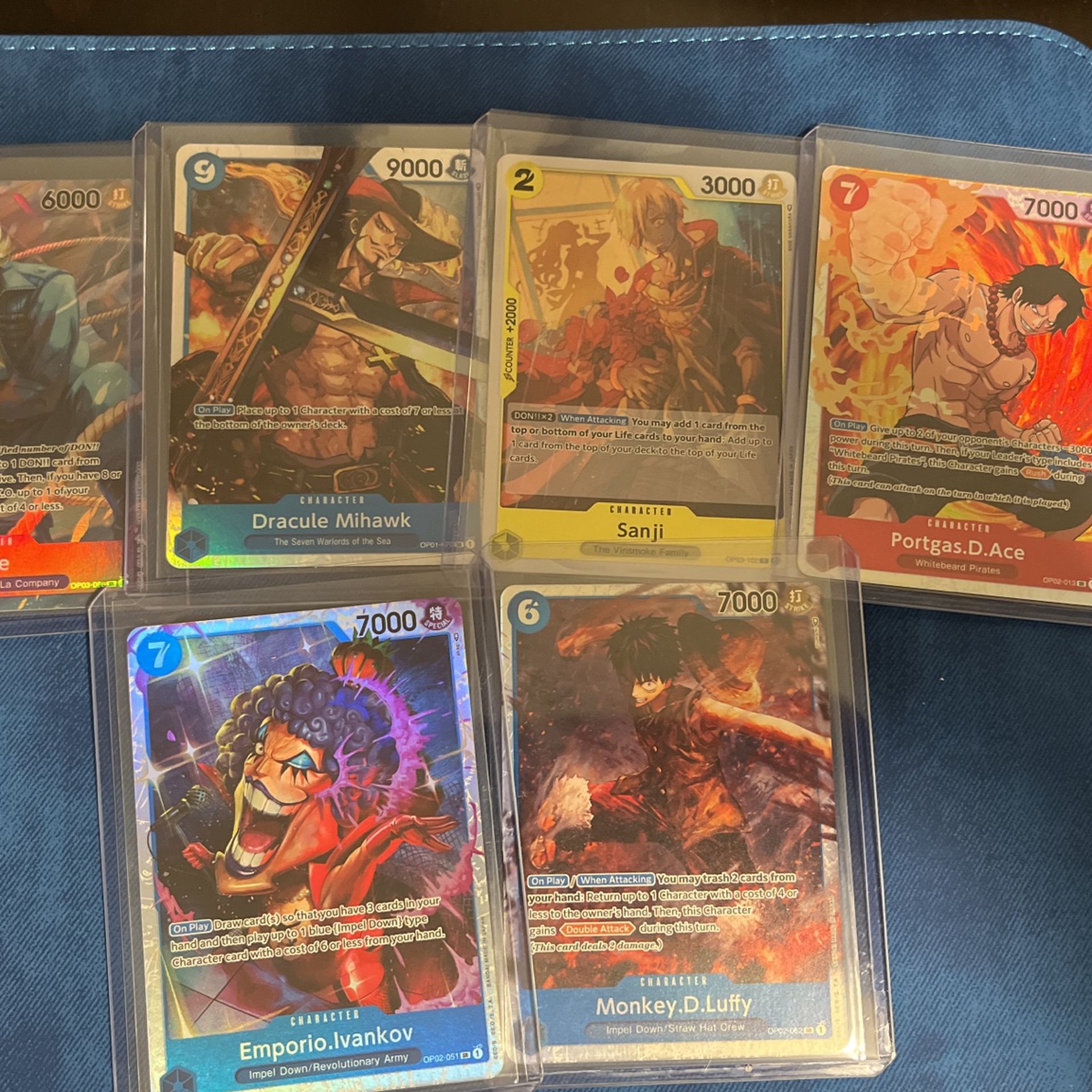 One Piece Cards 6 Total Foil Nm