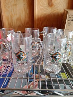 1993 all star baseball beer mug set