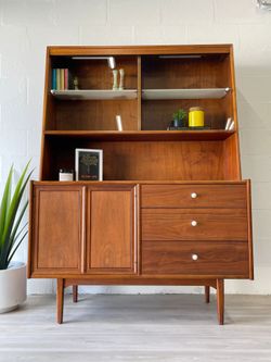 beautiful Kipp Stewart designed late 50's Drexel Declaration CHINA HUTCH DISPLAY CASE and Others