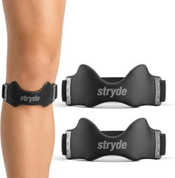 Stryde Precision Knee Strap - Premium Stryde Knee Strap with Silicone Lock-Point Pad, Adjustable & Breathable Sports Brace for Running, Cycling and Fi