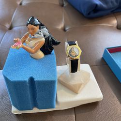 Disney Pocahontas Watch And Figurine Set 1995