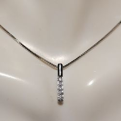 Silver Geometric Necklace 