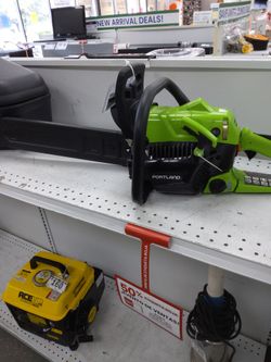 Portland Gas-Powered Chainsaw Green Black