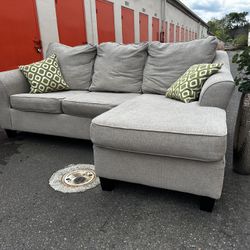 Gray Sectional Sofa Couch - FREE DELIVERY 🚚 