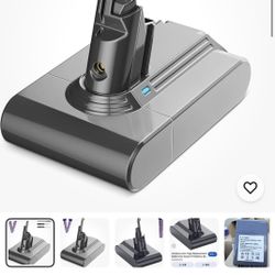 Dyson V7 Replacement Battery 5000mAh 108Wh with 2 Filters and Rear Cover Filter