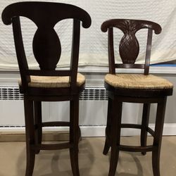 Frontgate pineapple swivel barstools (set of 2)