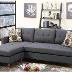 SECSIONAL SOFA BLUE GREY NEW IN BOX ☎️ 1714586,2564 PICK UP PRICE